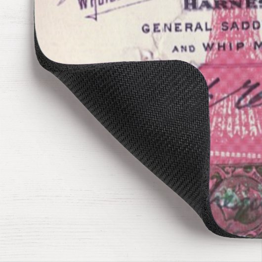 Chic-französische Skripte platzieren einen Pink-Pa Mousepad (Ecke)