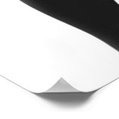 Chic Frauenprofil - Minimalistische zeitgenössisch Poster (Ecke)