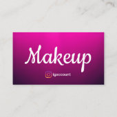 Chic Freelance Makeup Artist Visitenkarte (Rückseite)