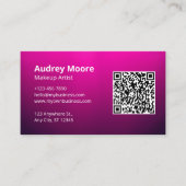 Chic Freelance Makeup Artist Visitenkarte (Vorderseite)