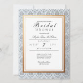 Chic French Art Deco Brautparty Einladung (Vorderseite)