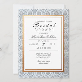 Chic French Art Deco Brautparty Einladung