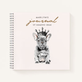 Chic French Bulldog Frenchie Royal Notizblock