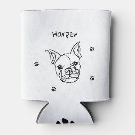 Chic French Bulldog Line Art: Bearbeiten Sie Ihren Dosenkühler