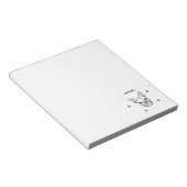 Chic French Bulldog Line Art: Bearbeiten Sie Ihren Notizblock (angewinkelt)