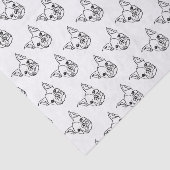 Chic French Bulldog Line Art: Bearbeiten Sie Ihren Seidenpapier (Ausschnitt)