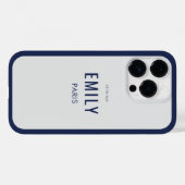 Chic French Navy Fashion / Beauty Branded Case-Mate iPhone Hülle (Rückseite (Horizontal))
