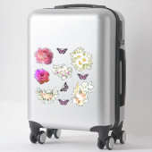 Chic fresh bridal  wonderful flowers foliage aufkleber (Koffer)