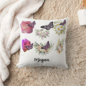 Chic fresh bridal  wonderful flowers foliage kissen (Decke)