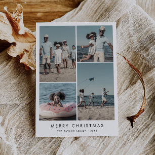Chic Frohe Weihnachten 4 Foto Familie