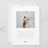 Chic Frohe Weihnachten Neu verheiratetes Foto Ligh (Rückseite)