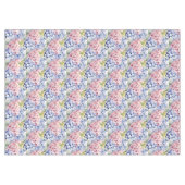 Chic Frühlingsfarben Hortensien Tischdecke (Vorderseite (Horizontal))