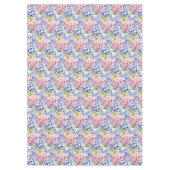 Chic Frühlingsfarben Hortensien Tischdecke (Vorderseite)