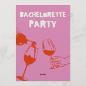 Chic & Fun Bachelorette Weekend Invitation Einladung (Rückseite)