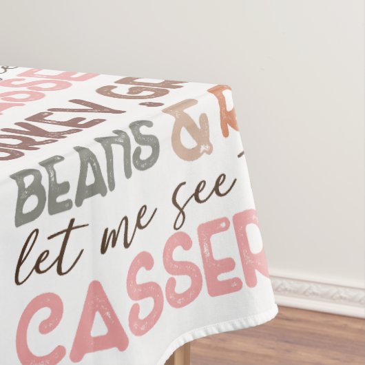 Chic Fun Erntedank Türkei Beans Casserole Tischdecke (Beispiel)