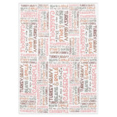 Chic Fun Erntedank Türkei Beans Casserole Tischdecke (Vorderseite)