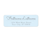 Chic Fun Gray Baby Blue Simple Styling Typografie (Vorne)