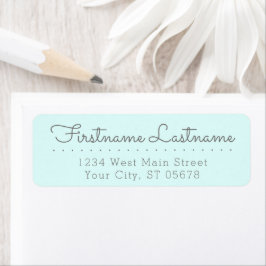 Chic Fun Gray Mint Green Simple Styling Typografie