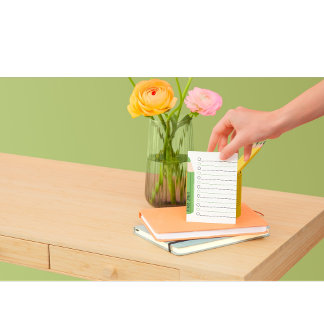 Chic Fun Green Pencil Lined Personalisiert Teacher Notizblock
