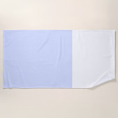 Chic Fun Hübsch Pastell Lila Weißer Farbblock Strandtuch (Vorderseite)