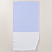 Chic Fun Hübsch Pastell Lila Weißer Farbblock Strandtuch (Vorderseite)