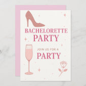 "Chic & Fun Junggeselinnen-Abschied Invitation Des Einladung (Vorne/Hinten)