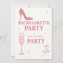 "Chic & Fun Junggeselinnen-Abschied Invitation Des Einladung