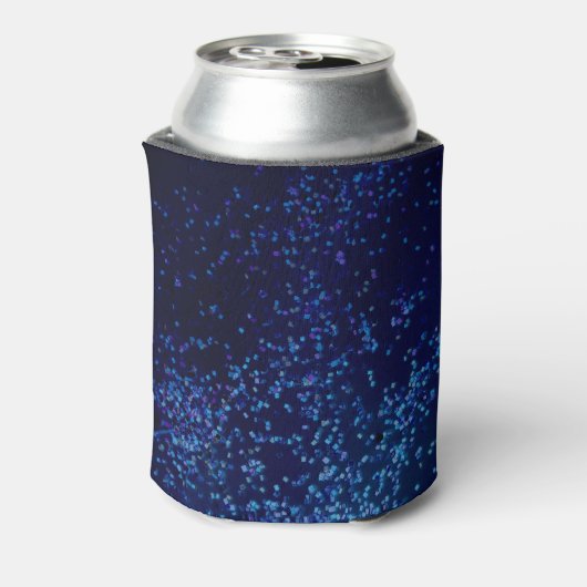 Chic Fun Personalisiert Midnite Blue Confetti Dosenkühler (Kanne Rückseite)
