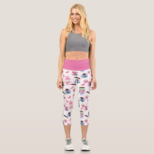 Chic Fun Tee Party Capri Leggings (Vorderseite)