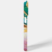 Chic Funkelnd Glitzer Golden Rainbow Agate Glamour Case-Mate iPhone Hülle (Rückseite / Rechts)