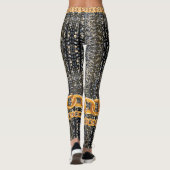 Chic Funkelnd Gold Elegante für Ihre individuellen Leggings (Rückseite)