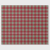 Chic funkelndes kariertes Weihnachten Geschenkpapier (Flach)