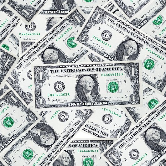 Chic funny gift for cash fans with monogram design duschvorhang