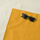 Chic Future Frau Mellow Yellow Monogram Beach Hand Strandtuch (Beispiel)