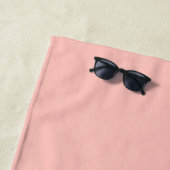 Chic Future Frau Pastel Pink Monogram Strandtuch (Beispiel)
