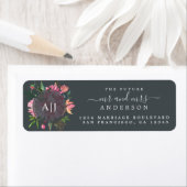 Chic Future Mr. Monogram Wedding Rücksendeadresse (Insitu)
