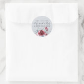 Chic Future Umschlag Aufkleber Burgundy Floral (Tasche)