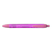 Chic Futuristic Geometric Blue Ink Pink Kugelschreiber (Rückseite)