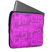 Chic Futuristic Geometric Laptopschutzhülle (Vorne Rechts)
