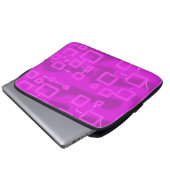 Chic Futuristic Geometric Laptopschutzhülle (Vorne Knopf)