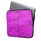 Chic Futuristic Geometric Laptopschutzhülle (Vorderseite Links)