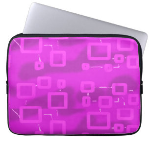 Chic Futuristic Geometric Laptopschutzhülle