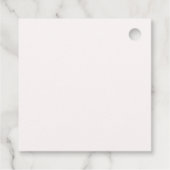 Chic Garden Blume Brautparty Geschenkanhänger (Rückseite)