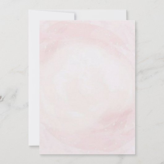 Chic Garden Floral Fairy Princess Girl Baby Dusche Einladung (Rückseite)