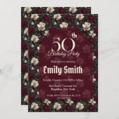 Chic Gardenias Aesthetic Summer Party Einladung (Vorne/Hinten)