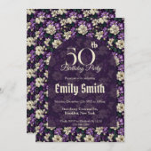 Chic Gardenias Themed Summer Party Einladung (Vorne/Hinten)