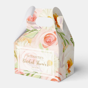 Chic Garten Blumen Brautdusche Geschenkschachtel