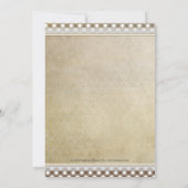 Chic Gatsby GRILLEN Rente Party Einladung (Rückseite)