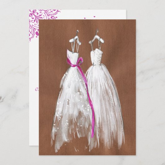 Chic Gay Lesbian Save the Date (Vorne/Hinten)