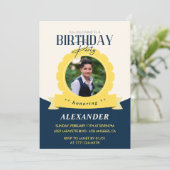 Chic Geburtstag 17. Geburtstag Einladung Modern (Stehend Vorderseite)